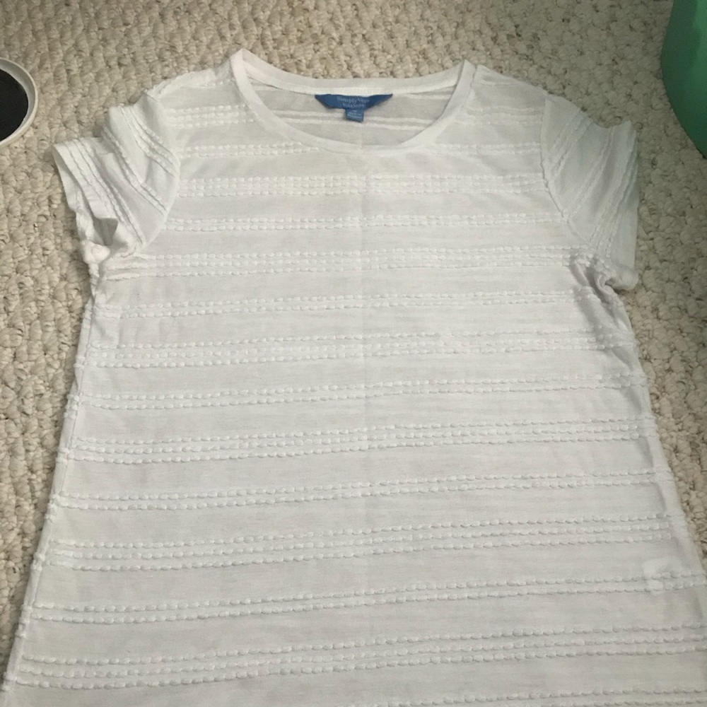 Simply Vera white detailed tee